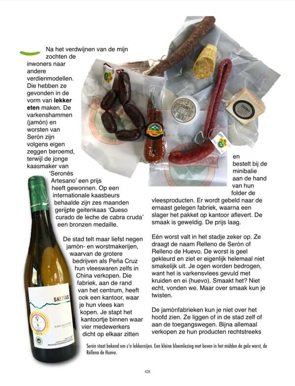 Paginavoorbeelden e-reisgids Sierra de los Filabres.