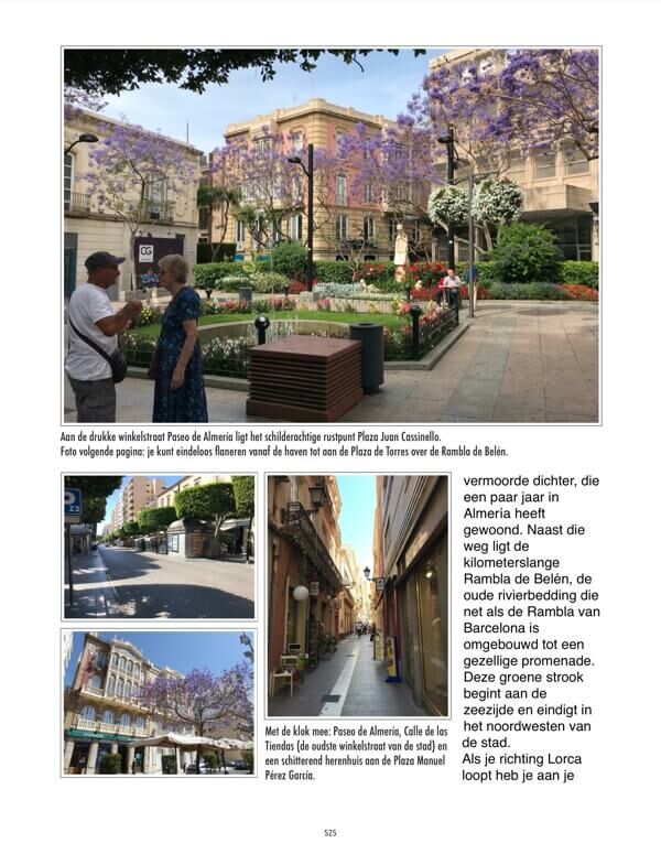 Paginavoorbeelden e-reisgids. Paginavoorbeelden e-reisgids Almería.